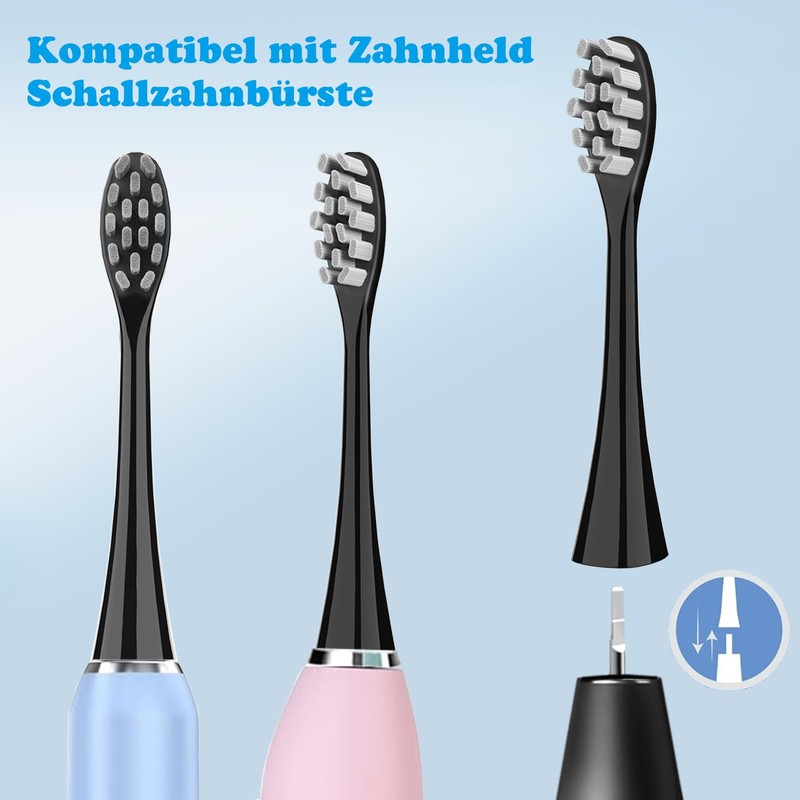 6 Stück Gum Care Bürstenköpfe Kompatibel mit Zahnheld Elektrische Zahnbürste,