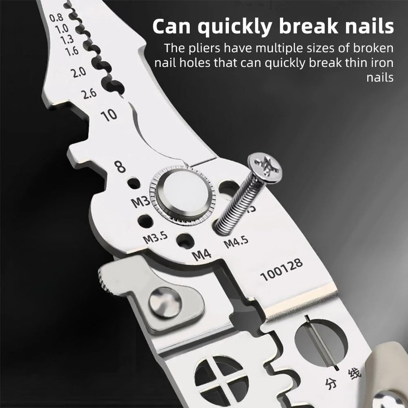 SQHY Multifunctional Wire Stripper Crimper Cable Cutter Pliers Wire Stripping