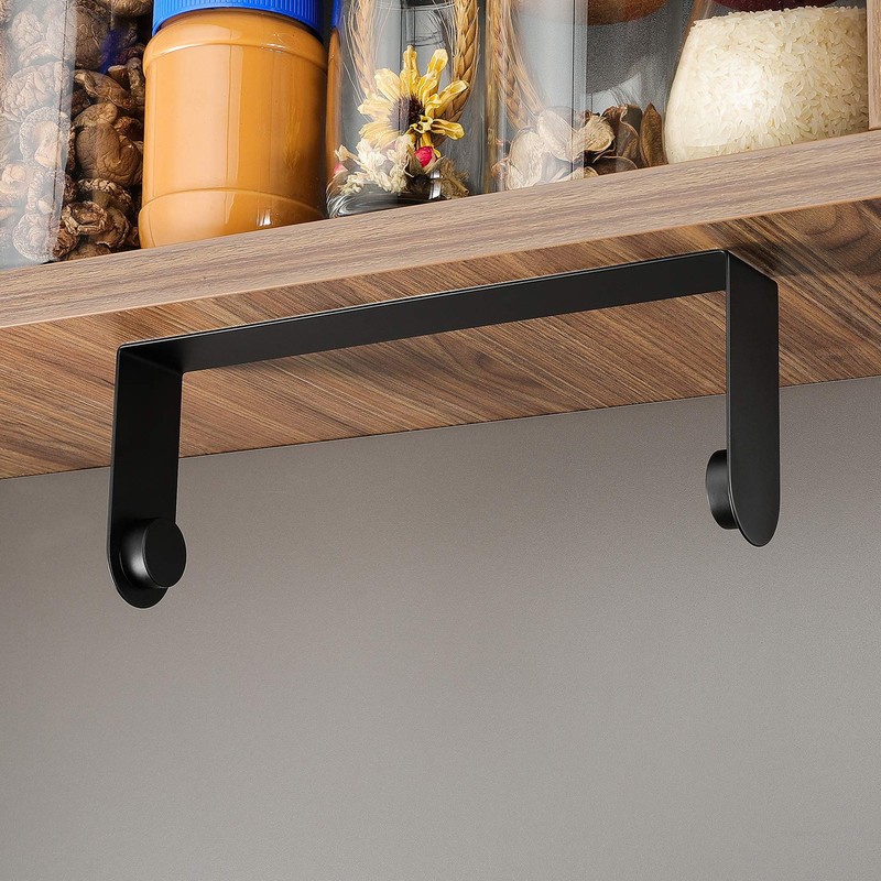 ZUNTO Black Paper Towel Holder Under Cabinet, Stainless Steel Kitchen