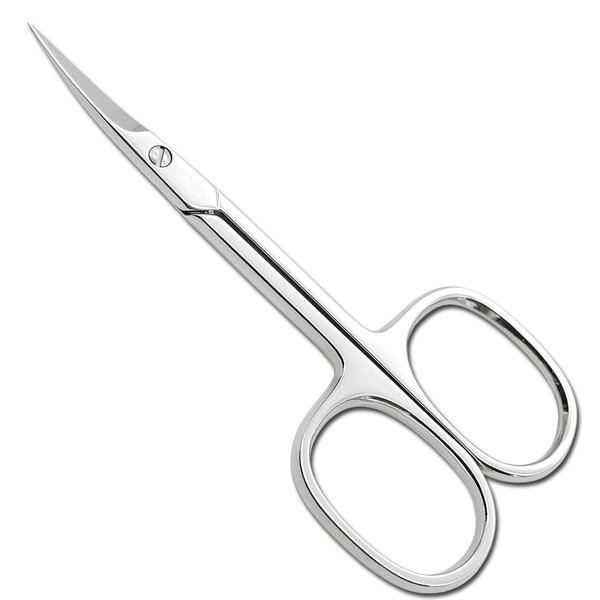 Cuticle Scissor with Curved tip, Stainless Steel Grooming Tool for