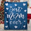 Best Mom Ever Blankets, Soft Throw Blankets from Son Daughter