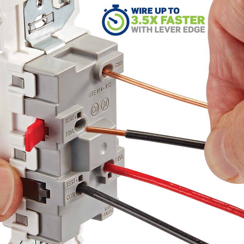 Leviton Lever Edge 15 Amp 3-Way Rocker Switch, E5603-SW, White