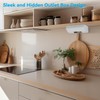 Under Cabinet/Counter Outlet Box for Hidden Outlets, Easy to Install,