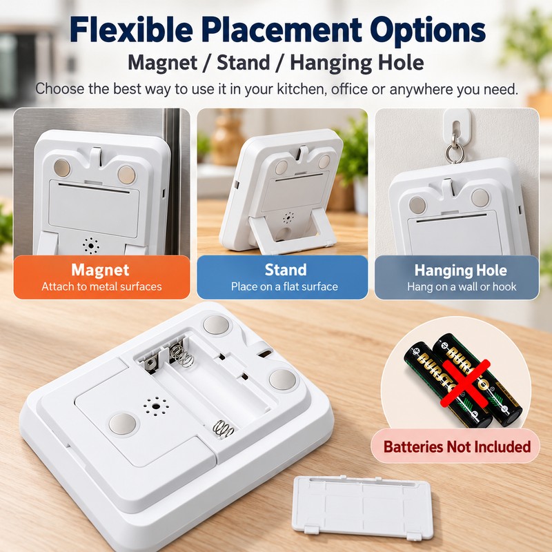 3-Channel Digital Timer for Time Management – Multi-Function Count Up
