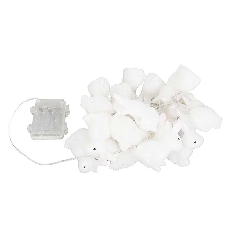 Bunny String Lights Easter Decoration Battery Operated Bunny Lamp Waterproof