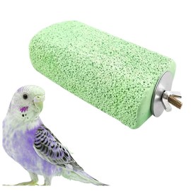 Changyeah Bird Beak Grinding Stone,Beak Grinding Stone Parrot Calcium Perch Foot Claws Trimmer Parakeet Platform Parrot Chewing Toys,Non Slip Calcium Chew Toys