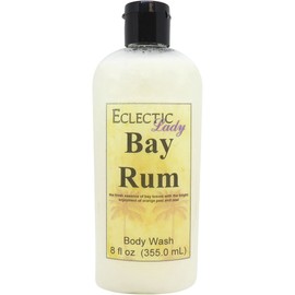 Eclectic Lady Liquid Pearl Body Wash - Bay Rum Scent 3-in-1 Use For Bubble Bath, Hand Soap & Body Wash, Phthalate-Free Bay Rum Fragrance, Handcrafted in USA (8 oz)