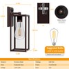 FNYUSLET 15'' Oil Rubbed Bronze Motion Sensor Outdoor Front Porch