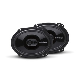 Rockford Fosgate P1683 Punch 6"x8" 3-Way Coaxial Full Range Speakers - Black (Pair)