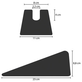 Mobilisation Wedge Large Physiotherapy Back Support Positioning Wedge 23 x 11 x 8.8 cm