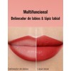 Erinde Lápiz Labial Mate, Delineador Labial Cremoso de Larga Duración,