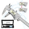 NORTOOLS Digital Caliper Measuring Tool,150mm/ 6” Stainless Steel IP54 Waterproof