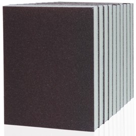 IROKCAKPT Sponge Abrasive, Waterproof Paper, Coarse to Fine Point, 4 Types, 8 Sheets, Sandpaper, 4.7 x 3.9 inches (120 x 100 mm), Perfect for Kitchen Cleaning Sinks, Woodworking, DIY Work, Metal