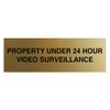 Signs ByLITA Basic Property 24 Hour Video Under Surveillance Sign