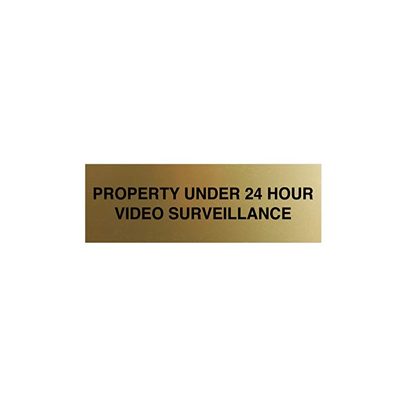 Signs ByLITA Basic Property 24 Hour Video Under Surveillance Sign