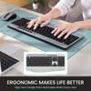Wireless Keyboard and Mouse Combo,LIZRROT Ergonomic Computer Keyboard with Wrist
