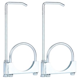 LCGP 3" Universal Exhaust Clamp with Hanger Made of Heavy-Duty Steel Clamp with Rear Muffler Hanger Exhaust Pipe 2PCS