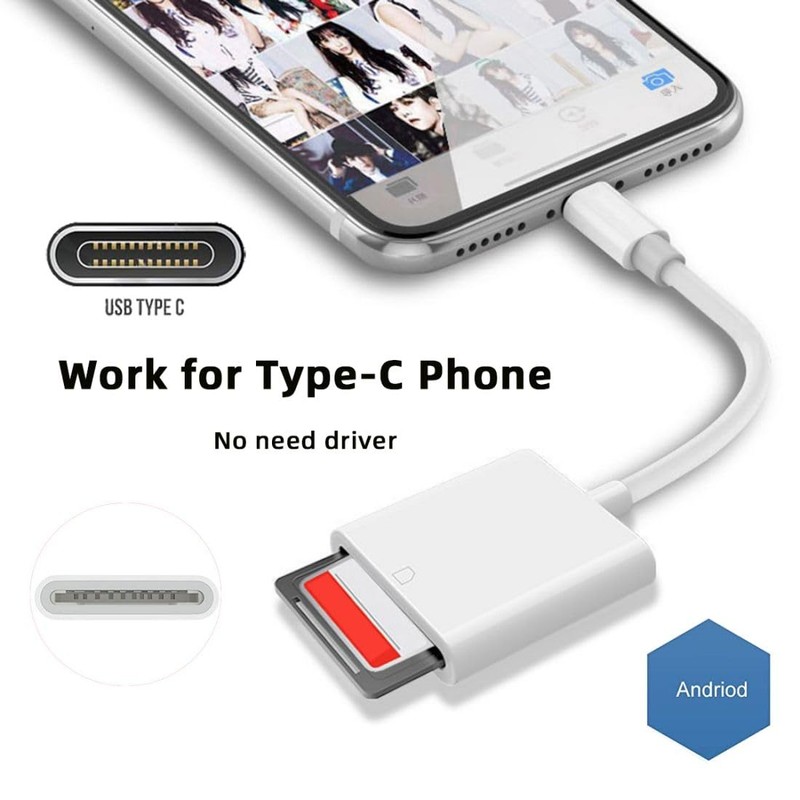 chenyang USB C to SD SDXC SDHC Card Reader Adapter