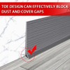 FONUNO Vinyl Wall Base Baseboard Molding Trim 4" Flexible Self