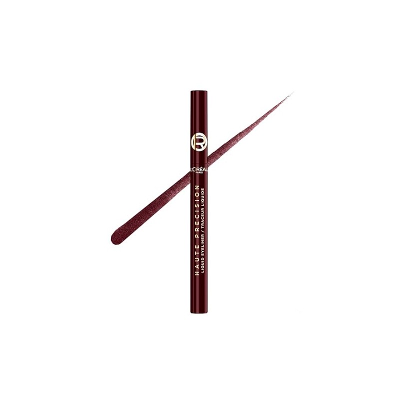 L'Oreal Paris Delineador de ojos líquido impermeable de alta precisión,