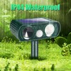 4 Pcs Solar Ultrasonic Animal Repellent Outdoor,Deer Repellent Cat Repeller