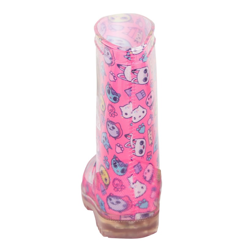 Gabby's Dollhouse Girls Light Up Wellington Boots UK 7 Child