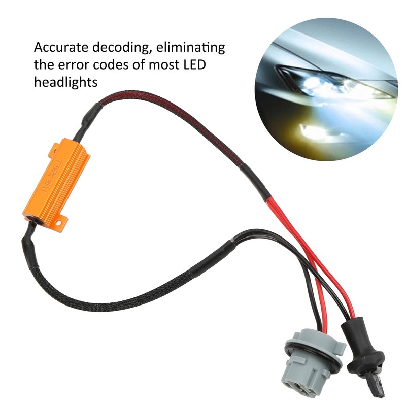 2Pcs LED Resistor Accurate Efficient Decoding Small Portable Anti Corrosion