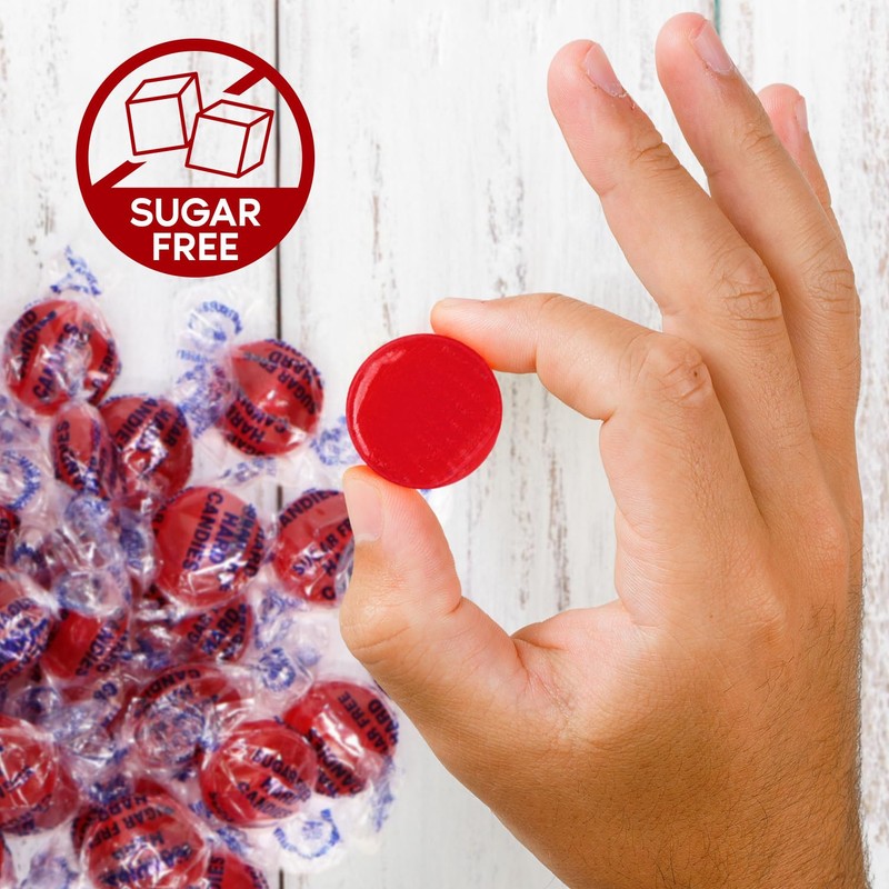 Sugar Free Hot Cinnamon Hard Candy Discs 1 Pound Christmas