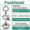 Eye Bolt Similar to DIN 580, Cast and Polished Stainless