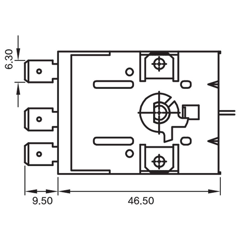 Capillary Thermostat TS-120SR 32-248F, 20A / 250V