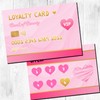Loyalty Cards Beauty Lashes Nails Business (Pack of 50) (Pink