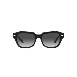 Vogue Eyewear Women's VO5444SF Low Bridge Fit Square Sunglasses, Black/Grey Gradient, 52 mm