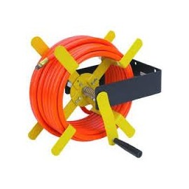 Central Pneumatic Air Hose Reel, Holds 100ft, Max 120 PSI, Wall Mount, Orange