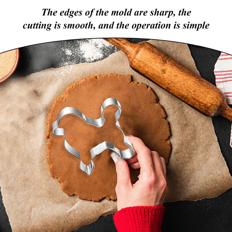 7 Pieces Puppy Theme Molds, Stainless Steel Molds, Creative Cookie