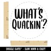 What's Quackin' Crackin' Funny Duck Egg Humor Chicken Egg Rubber