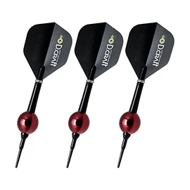 D.craft Brass Darts Red Ball 2BA Darts Barrel Dart Set