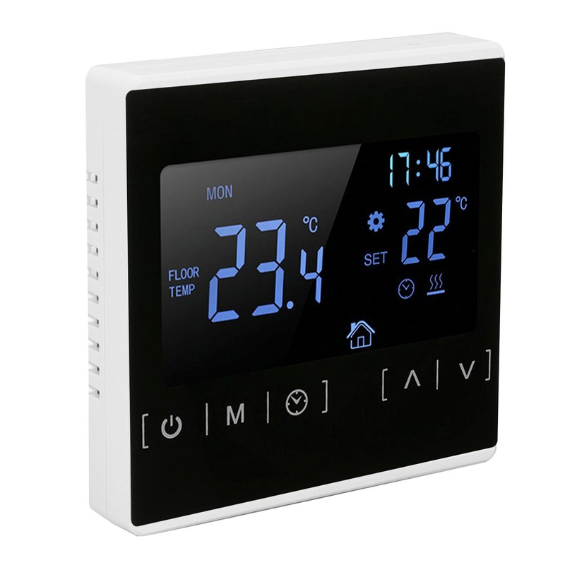 Smart Thermostat Backlit Touch Screen Dual Control Temperature Controller for