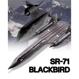 Piececool 3D Metal Puzzles for Adults, American SR-71 Blackbird Military Spy Plane Model Kits DIY Metal Airplane Kit to Build, Best Birthday Christams Gifts