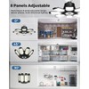 Adiding LED Garage Ceiling Lights 2 Pack w/ 8 Adjustable