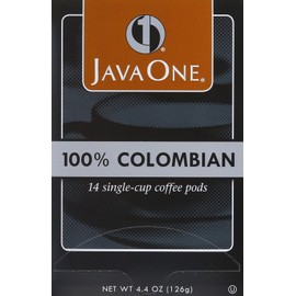 Java One Colombian 100% Coffee, 14-Count Pods (Pack of 6)