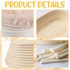 KUWUNG Banneton Proofing Basket, Oval Bread Proofing Basket with Cloth