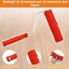 Wood Effect Swabs, 4 Pieces Wood Grain Painting Tools Roller