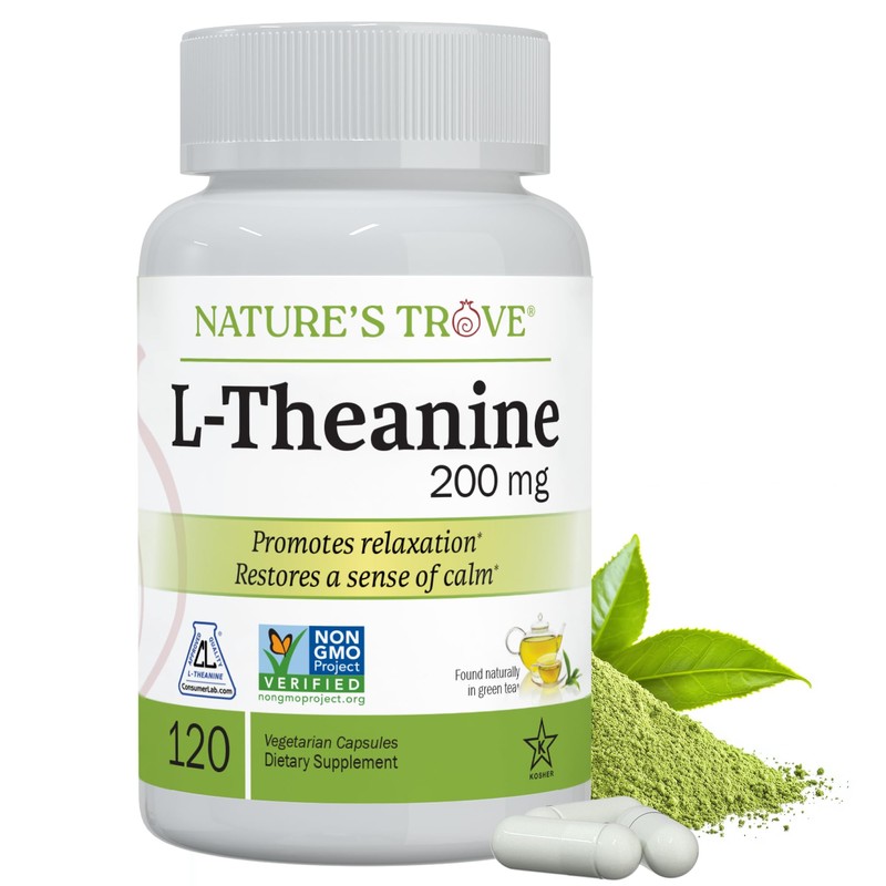 Natures Trove Nature'S Trove L-Theanine 200 Mg - 120 Cápsulas