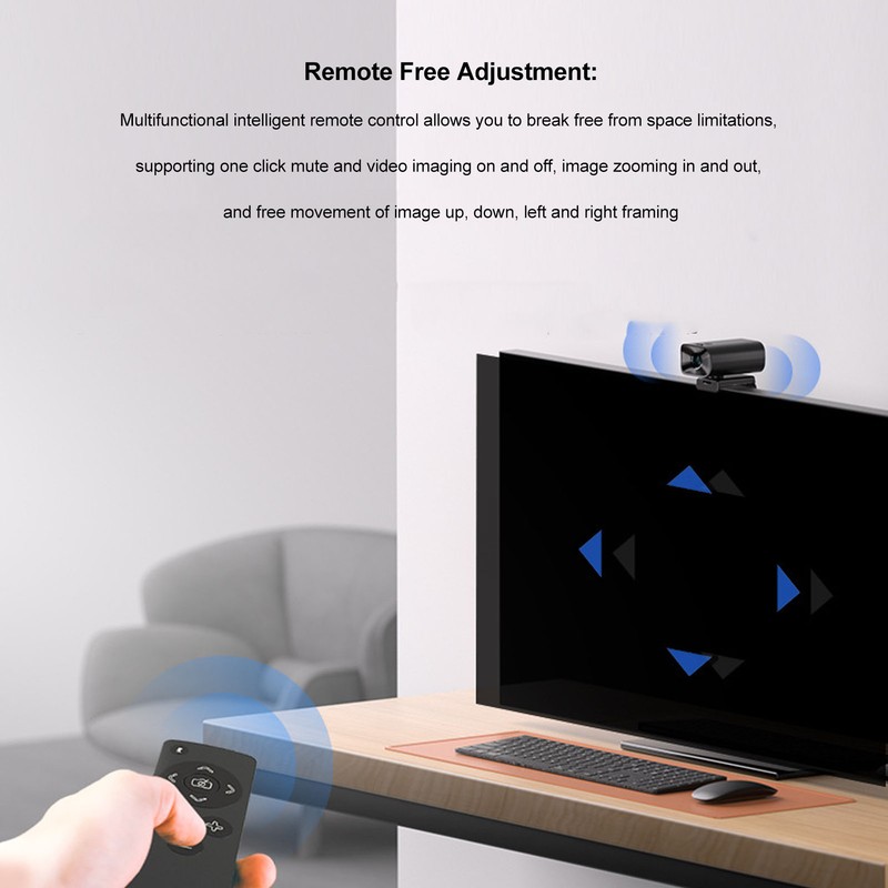 3 in 1 Webcam USB Camera Speaker Microphone Combo 1080P