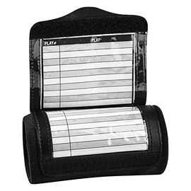 CHAMPRO Triple Wristband Playbook Pee Wee Black,Small