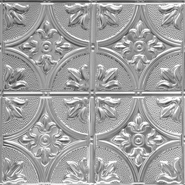 Tiptoe 2 ft. x 2 ft. Tin Plated Steel Wall and Ceiling Patterns Drop in Steel (Unfinished) 12 Pack