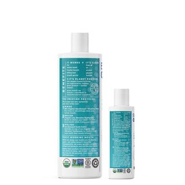 Essential Oxygen Br Certified Organic Brushing Rinse, All Natural Mouthwash, Cinnamint, 16 Oz With 3 Oz Travel Size, White, 6 Count