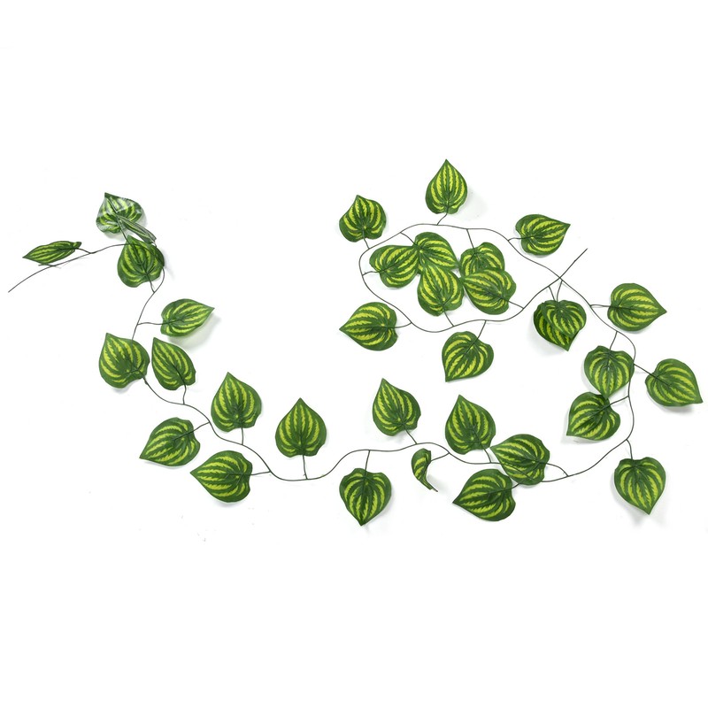 Simulation Watermelon Leaf Rattan Green Leaf Plant Ceiling Decoration Vine