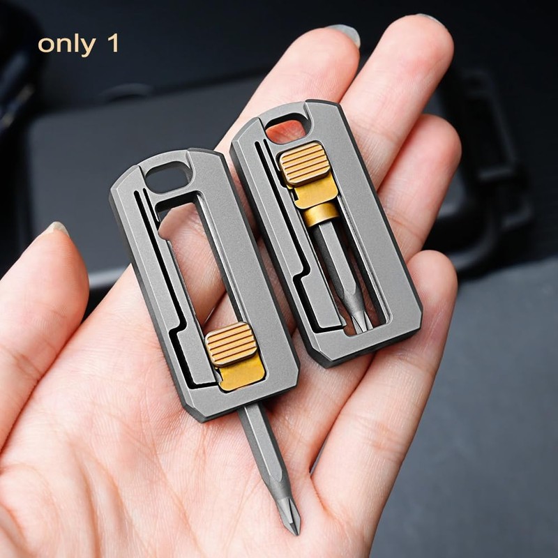 Vkyipg Titanium Alloy Screwdriver Magnetic Small Maintenance Combination Multifunctional Portable