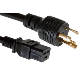 CablesAndKits Heavy Duty AC Power Cord, (Compatible with Cisco P/N CAB-1900W-US2), 20A/250V, 12 AWG, L6-20P to C19, (NEMA L6-20P to IEC-60320-C19) 15 ft